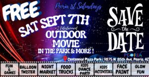 🆓FREE🆓Peoria Party in the Park, Outdoor Movie, Food Trucks & More!